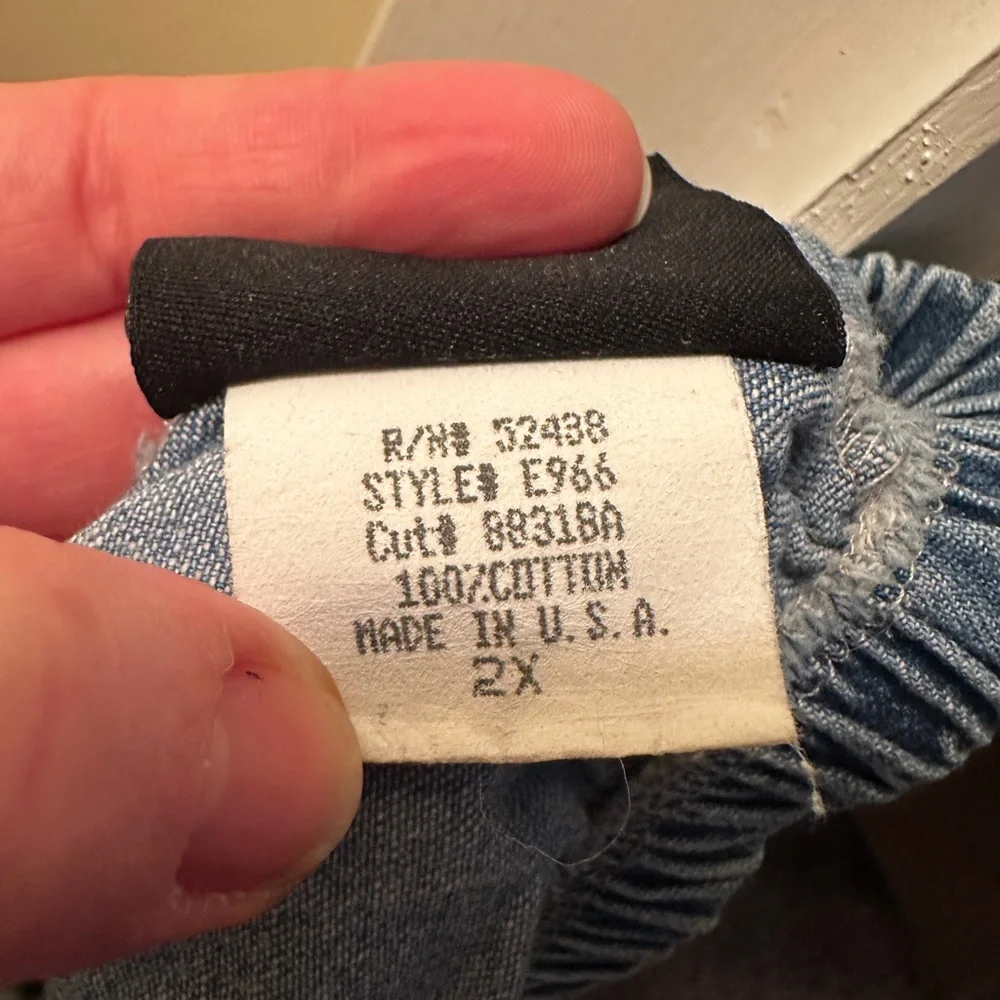 Vintage Blue button up denim Maxi skirt - Picture 5 of 5